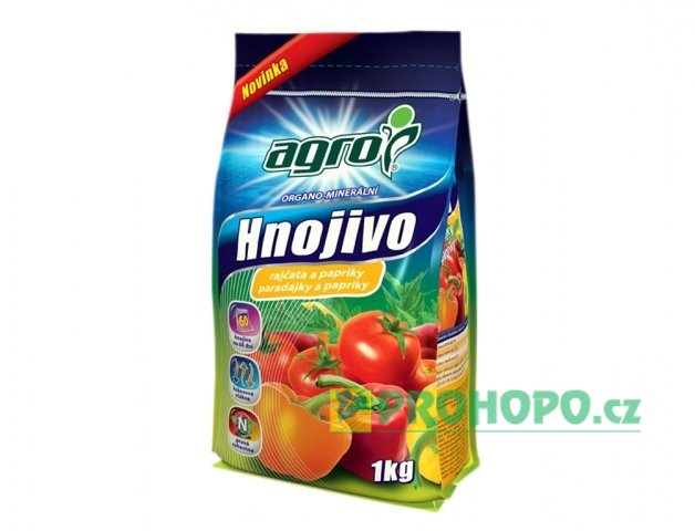 AGRO Hnojivo organo-minerální pro rajčata a papriky 1kg
