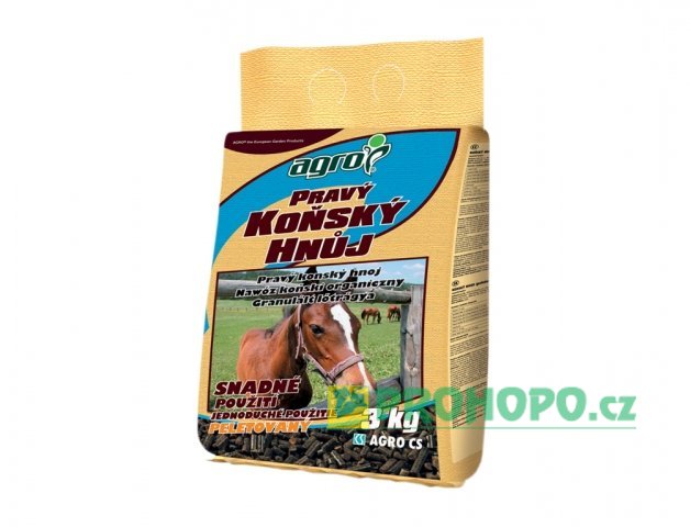 AGRO Koňský hnůj pravý 3kg