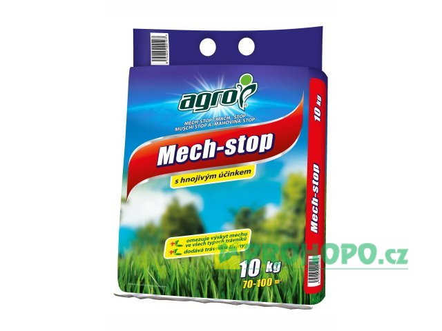 AGRO Mech-stop 10kg - omezuje výskyt mechu ve všech typech trávníků