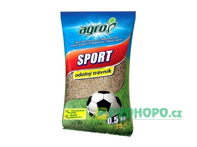 AGRO Travní směs sport 0,5kg - směs pro intenzivně zatěžované plochy
