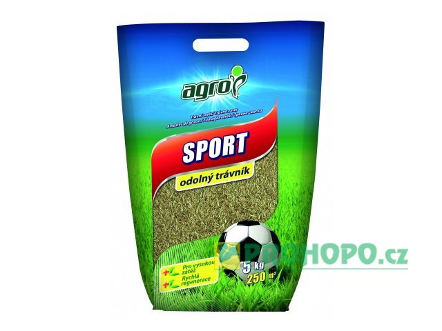 AGRO Travní směs sport 5kg - směs pro intenzivně zatěžované plochy