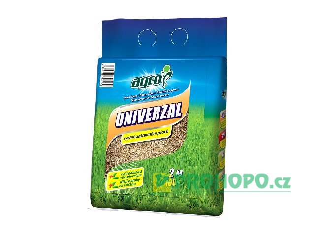 AGRO Travní směs univerzál 2kg - směs pro zakládání a úpravu travních ploch