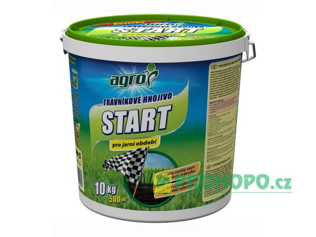 AGRO Trávníkové hnojivo Start 10kg - pro rychlý start růstu a regeneraci trávníku po zimě