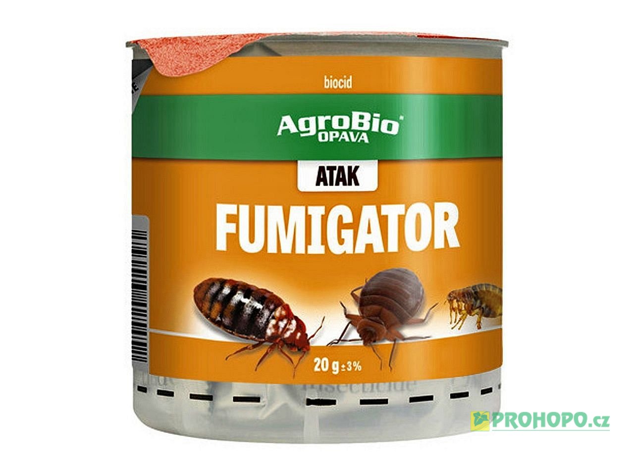 ATAK Fumigator 20g - vodou aktivovaná dýmovnice pro úplné hubení hmyzu