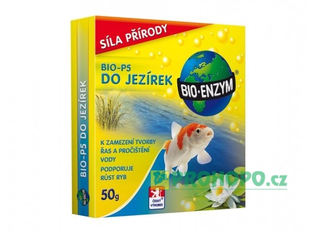 BIO-P5 do jezírek 50g - biologický přípravek k zamezení tvorby nežádoucích řas a k pročištění vody