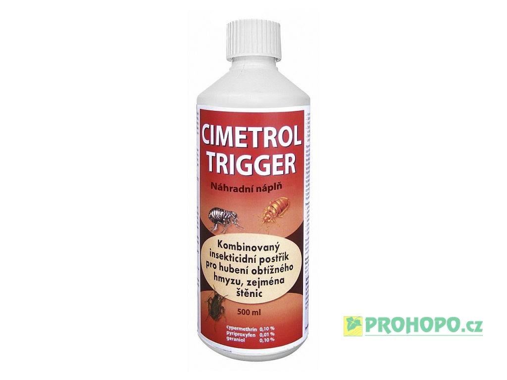 Cimetrol Trigger 500ml náhradní náplň - pro hubení obtížného hmyzu, zejména štěnic