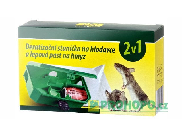 Deratizační stanička 2v1 malá - pomáhá chránit děti a zvířecí přátele k přístupu k návnadě