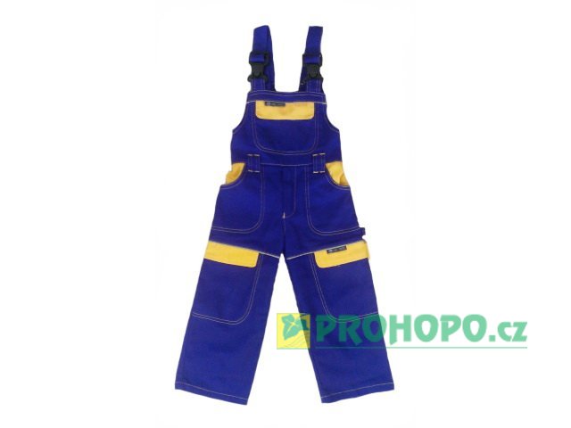 Dětské montérky Cool Trend Kids H8700/134 modrožluté - velikost 134