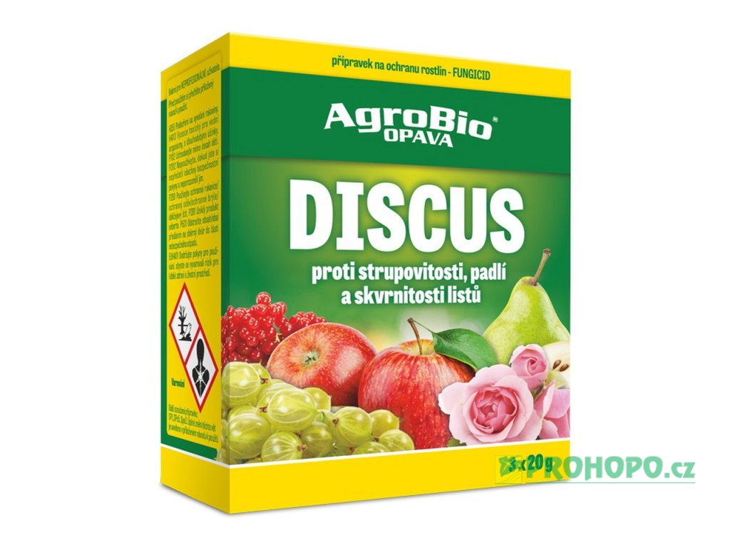 Discus 3x20g - proti strupovitosti, padlí, americkému padlí a skvrnitosti