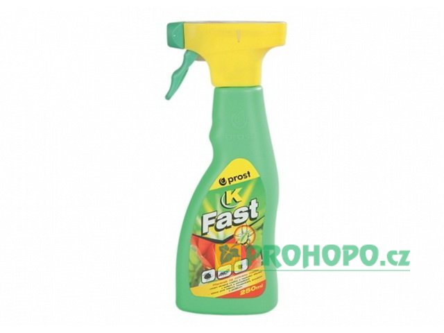 Fast K 250ml - k hubení mšic a jiného savého hmyzu na zahradách, v bytech a sklenících