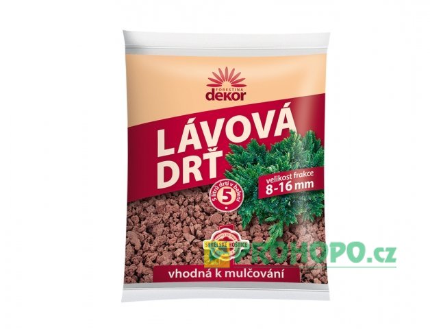FORESTINA Dekor Lávová drť 5l (8-16mm) - k mulčování
