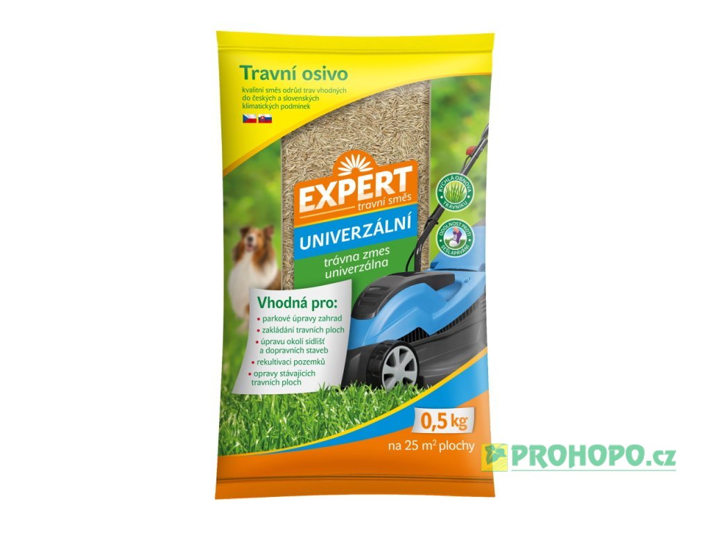FORESTINA Expert Travní směs Univerzální 500g - směs pro zakládání a úpravu travních ploch