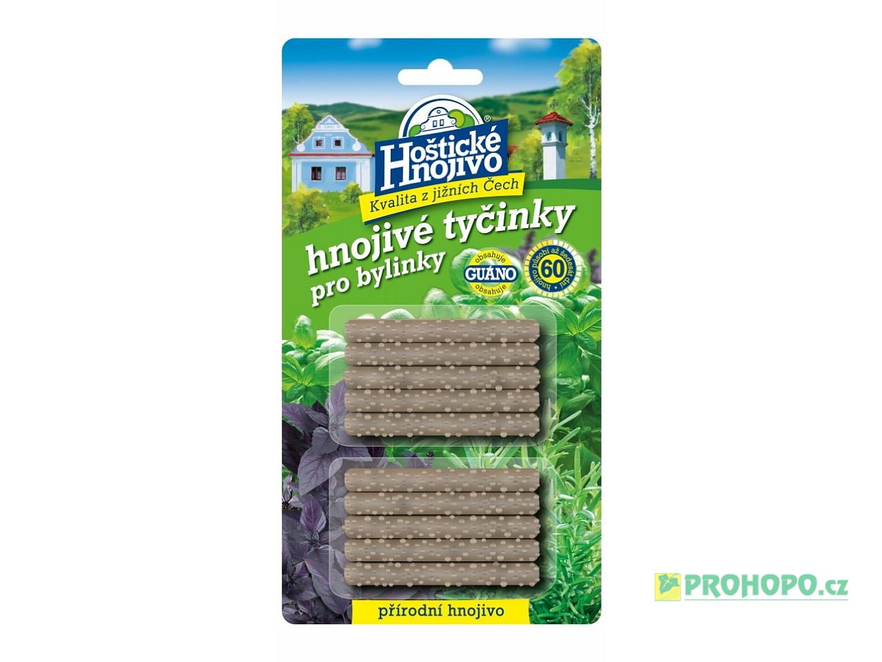 FORESTINA Hoštické hnojivé tyčinky 10ks. - přírodní hnojivo pro bylinky