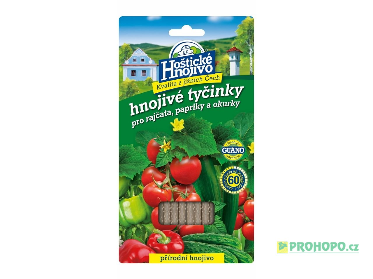 FORESTINA Hoštické hnojivé tyčinky 20ks. - přírodní hnojivo pro rajčata, papriky a okurky
