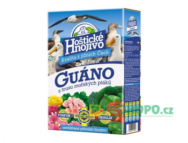 FORESTINA Hoštické Hnojivo Guáno granulované 1kg - přírodní hnojivo