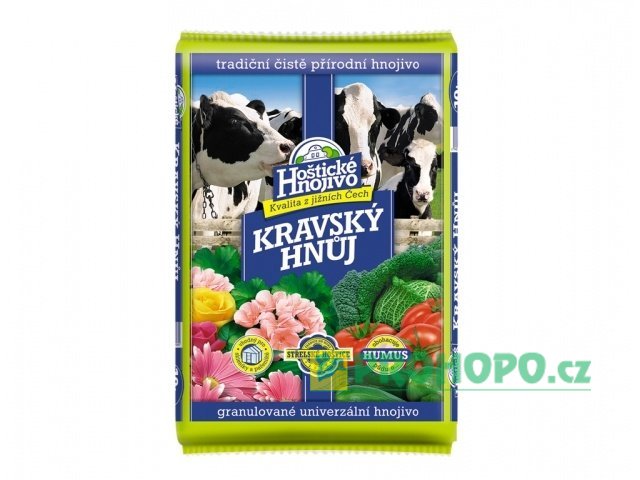 FORESTINA Hoštické Hnojivo Kravský hnůj 10kg - obohacuje půdu o humus