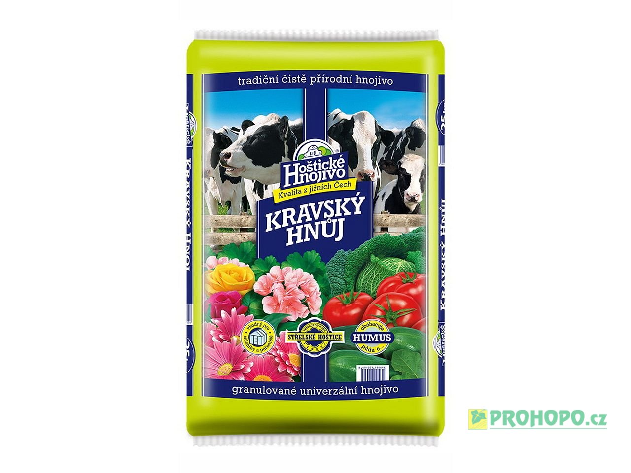 FORESTINA Hoštické Hnojivo Kravský hnůj 25kg - obohacuje půdu o humus