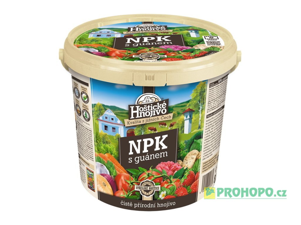 FORESTINA Hoštické NPK  8kg s guánem - čistě přírodní univerzální hnojivo