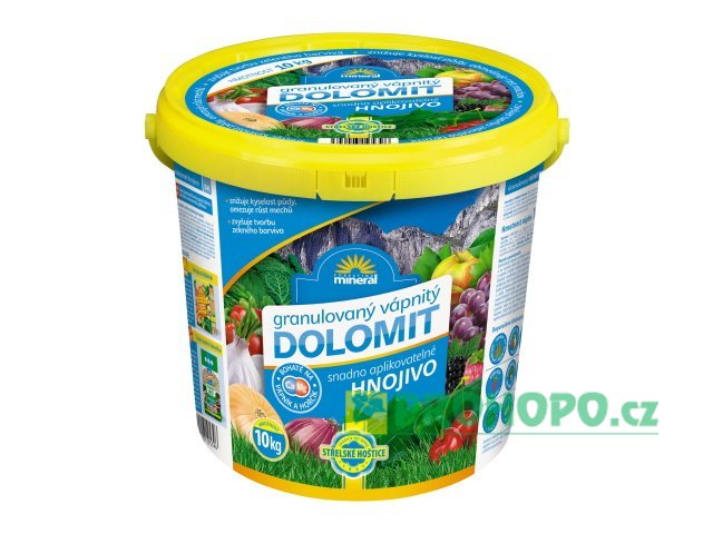 FORESTINA Mineral Vápnitý dolomit 10kg granulovaný - pro snížení kyselosti půdy
