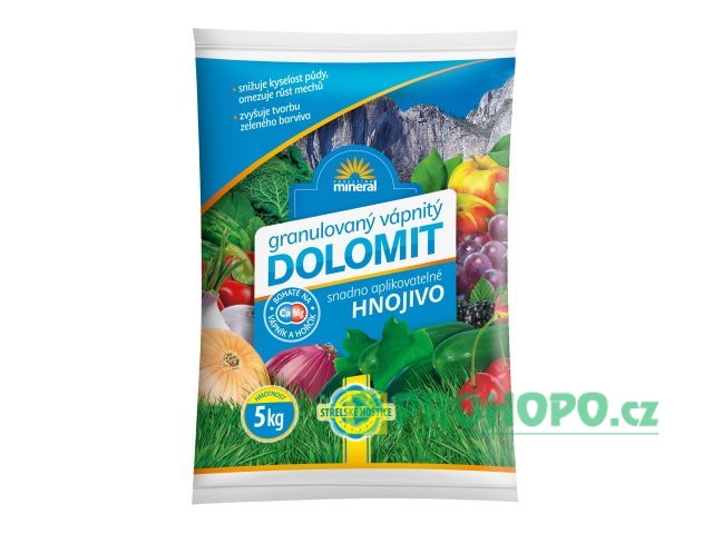 FORESTINA Mineral Vápnitý dolomit 5kg granulovaný - pro snížení kyselosti půdy