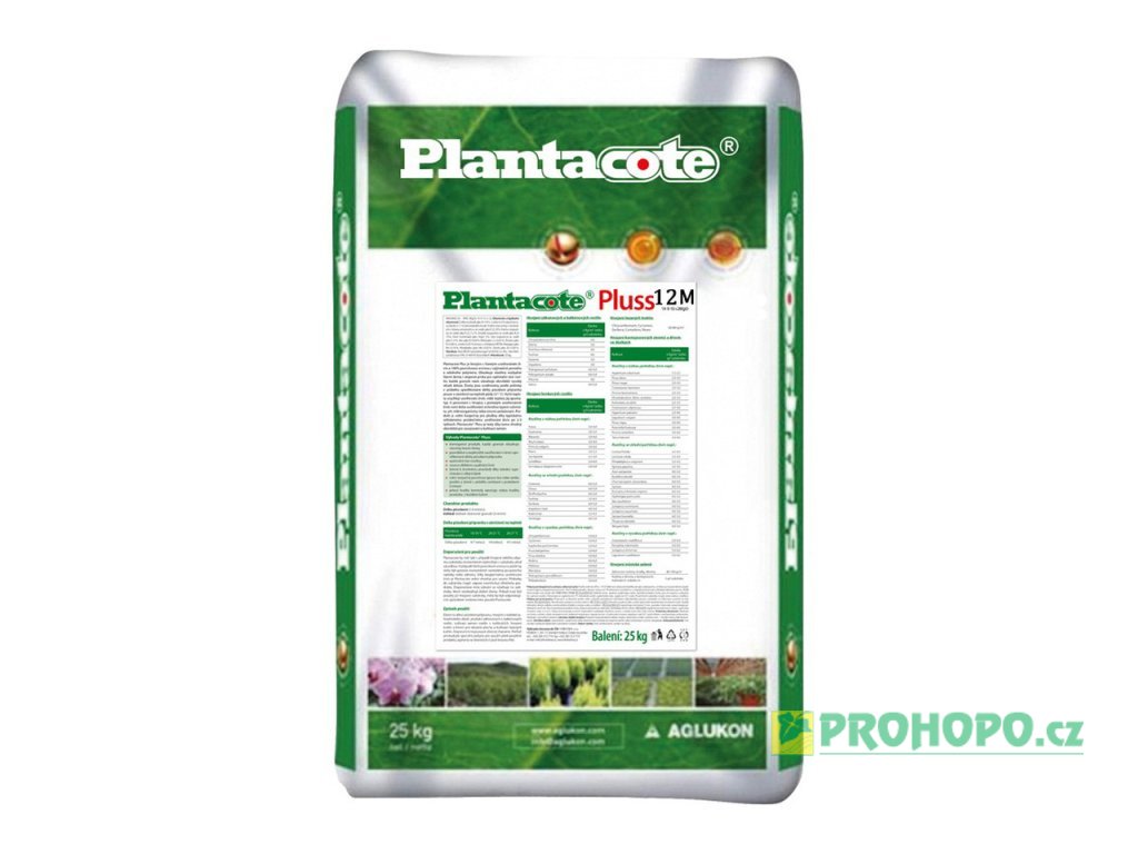 FORESTINA Plantacote Pluss 12M 25kg - pro běžné sázení rostlin vyžadující deklarované uvolnění živin