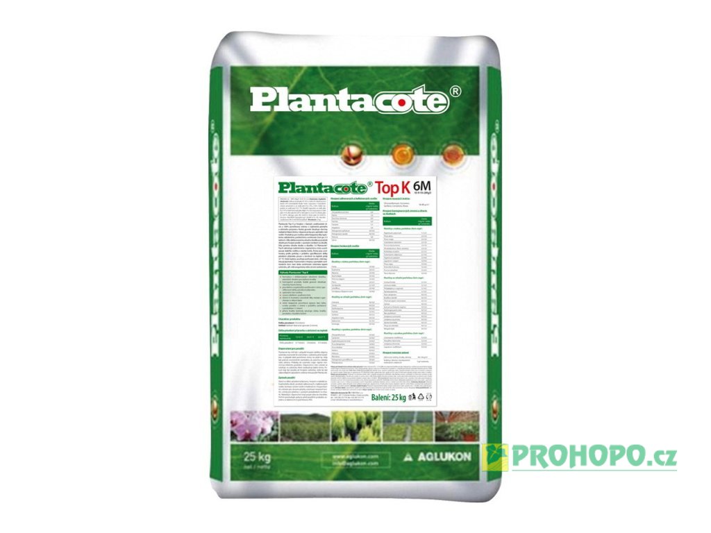 FORESTINA Plantacote Top K  6M 25kg - pro běžné sázení rostlin s vysokým požadavkem na draslík