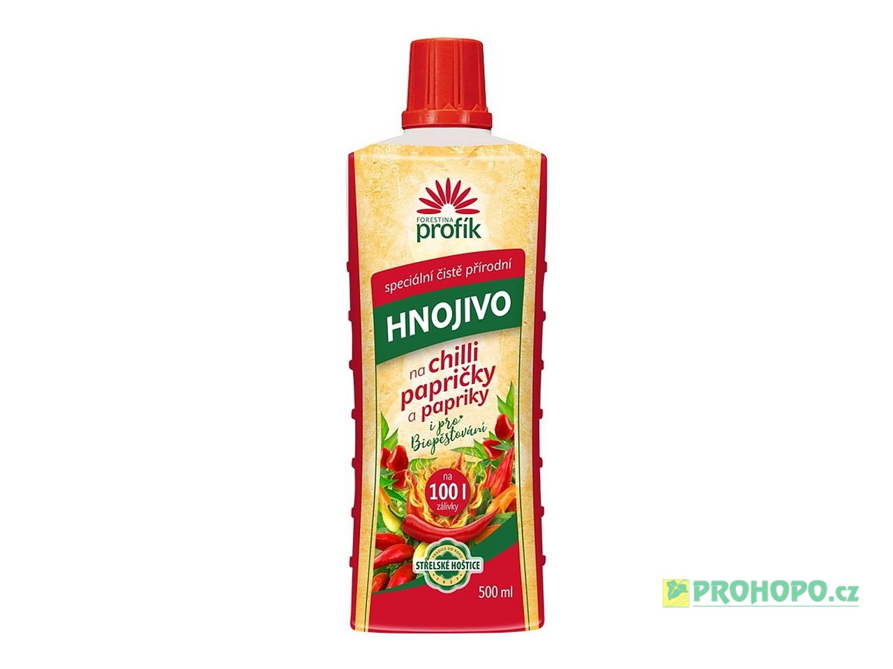 FORESTINA Profík Hnojivo na chilli papričky a papriky 500ml - speciální čistě přírodní hnojivo