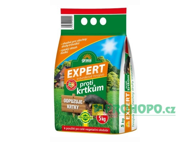 FORESTINA Trávníkové hnojivo Expert s odpuzujícím účinkem proti krtkům 5kg
