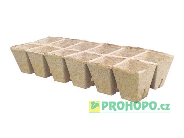 Jiffy Rašelinový sadbovač 12 květináčů 6x6cm - pro snadné, rychlé a zdravé předpěstování rostlin