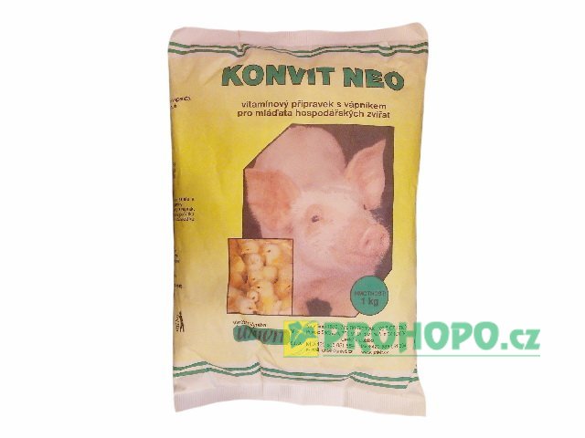 Konvit Neo 1kg - vitamínová přísada do krmiva pro selata a mláďata drobných domácích zvířat