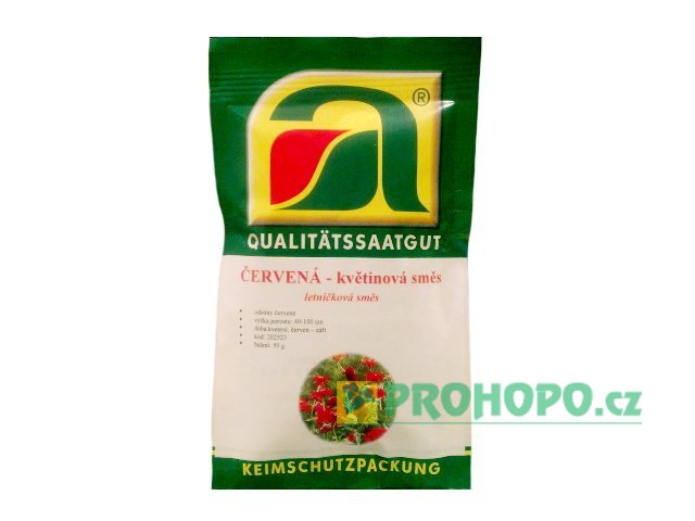 Letničková směs červená 50g - květinový porost 40-100cm vysoký