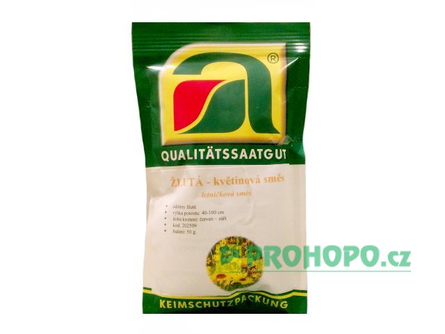 Letničková směs žlutá 50g - květinový porost 40-100cm vysoký
