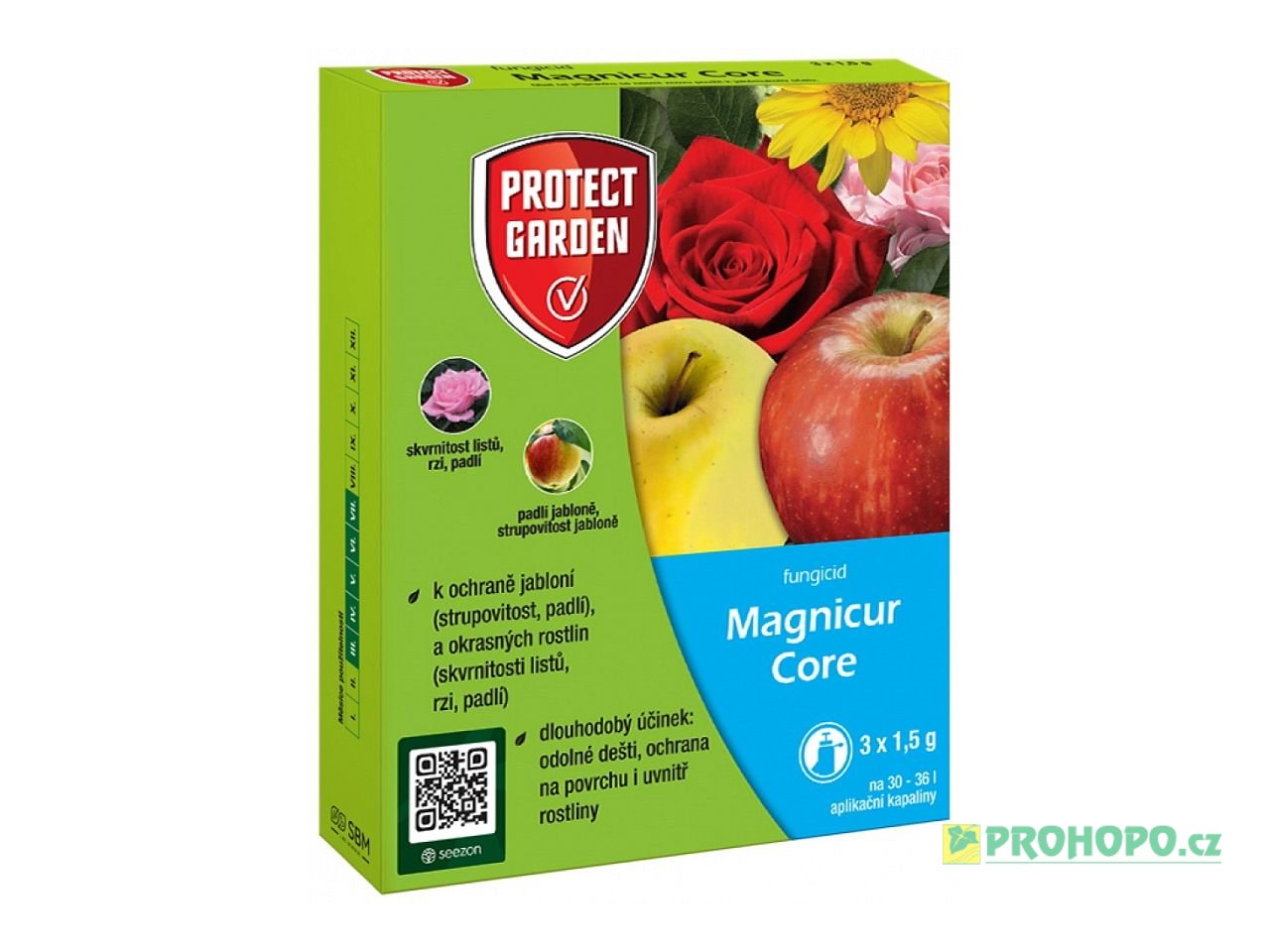 Magnicur Core 3x1,5g - k ochraně proti skvrnitosti listů, rzi, padlí a strupovitosti