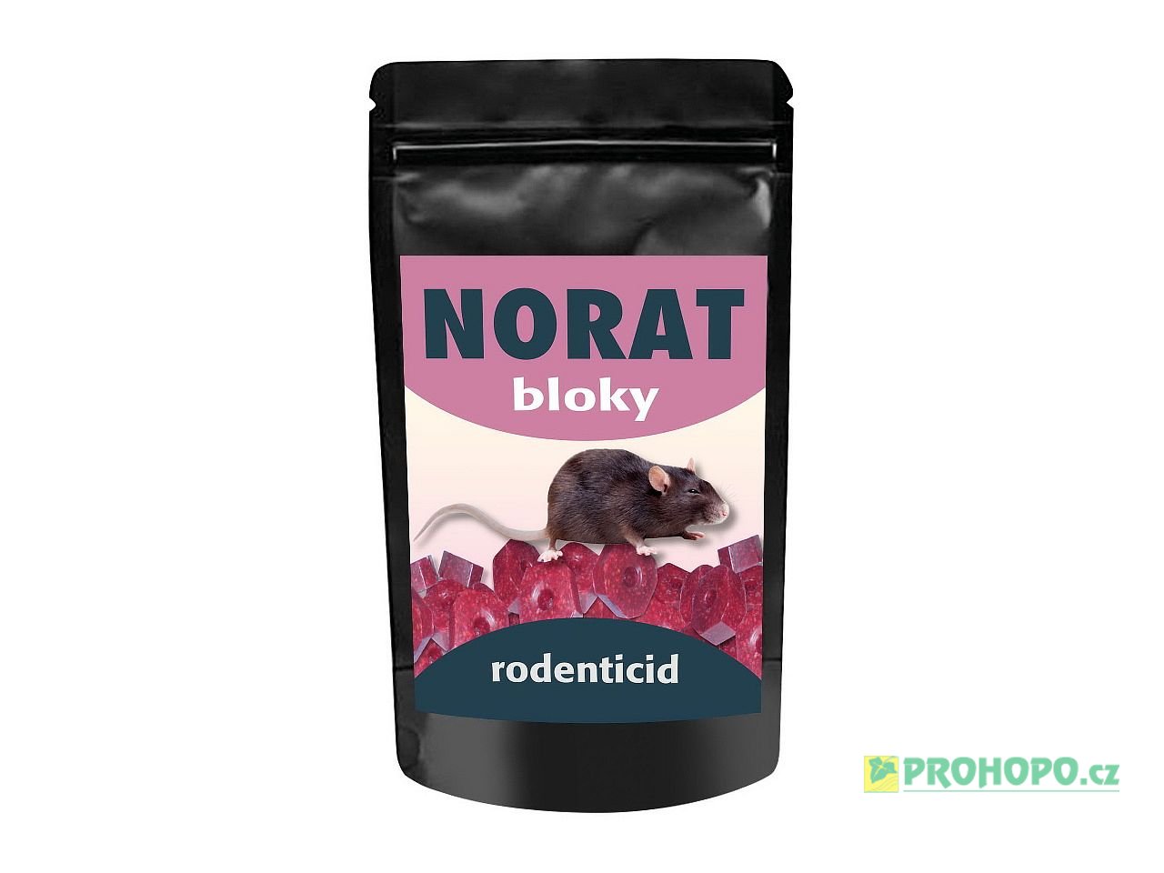 Norat 25 Bloky 300g - parafínová deratizační nástraha do extrémě vlhkého prostředí