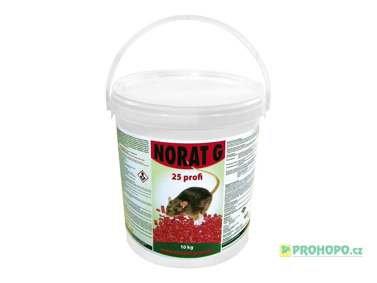 Norat 25 G 10kg profi - granulovaná deratizační nástraha do suchého prostředí