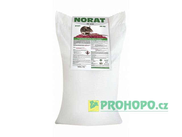 Norat 25 Zrní 20kg profi - pšeničná deratizační nástraha do suchého i vlhkého prostředí