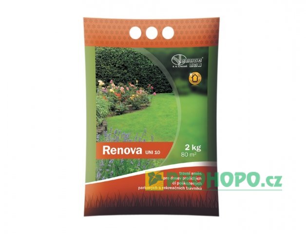 OSEVA UNI Travní směs Renova 2kg - směs pro dosev prořídlých a poškozených trávníků