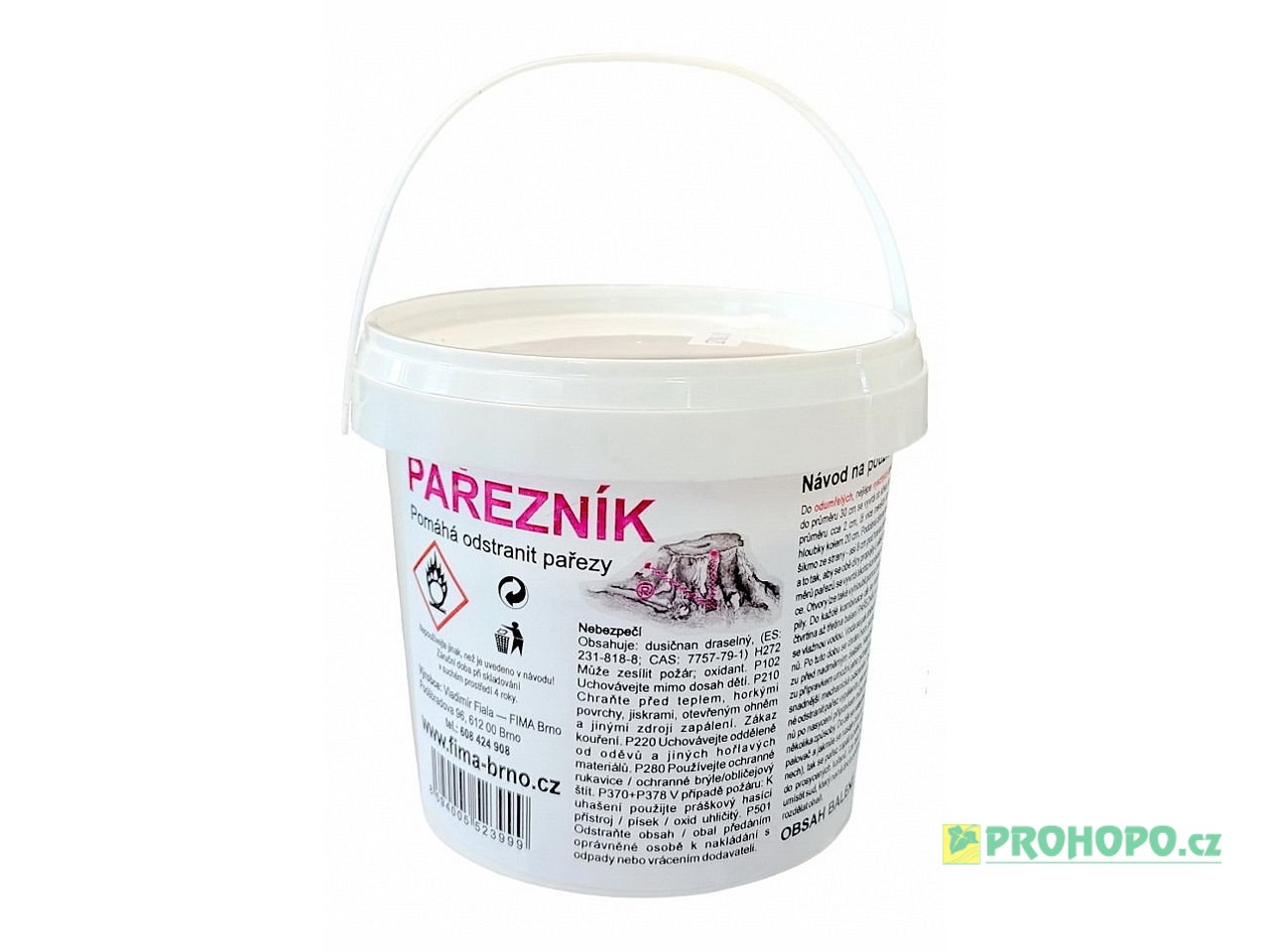 Pařezník 1kg - přípravek na odstranění pařezů