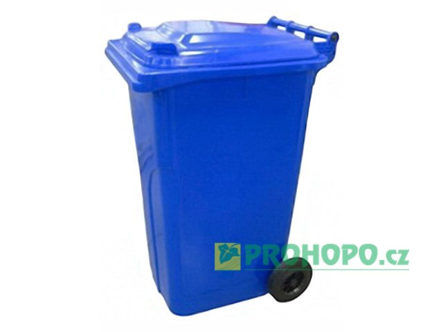 Popelnice plastová 240l modrá