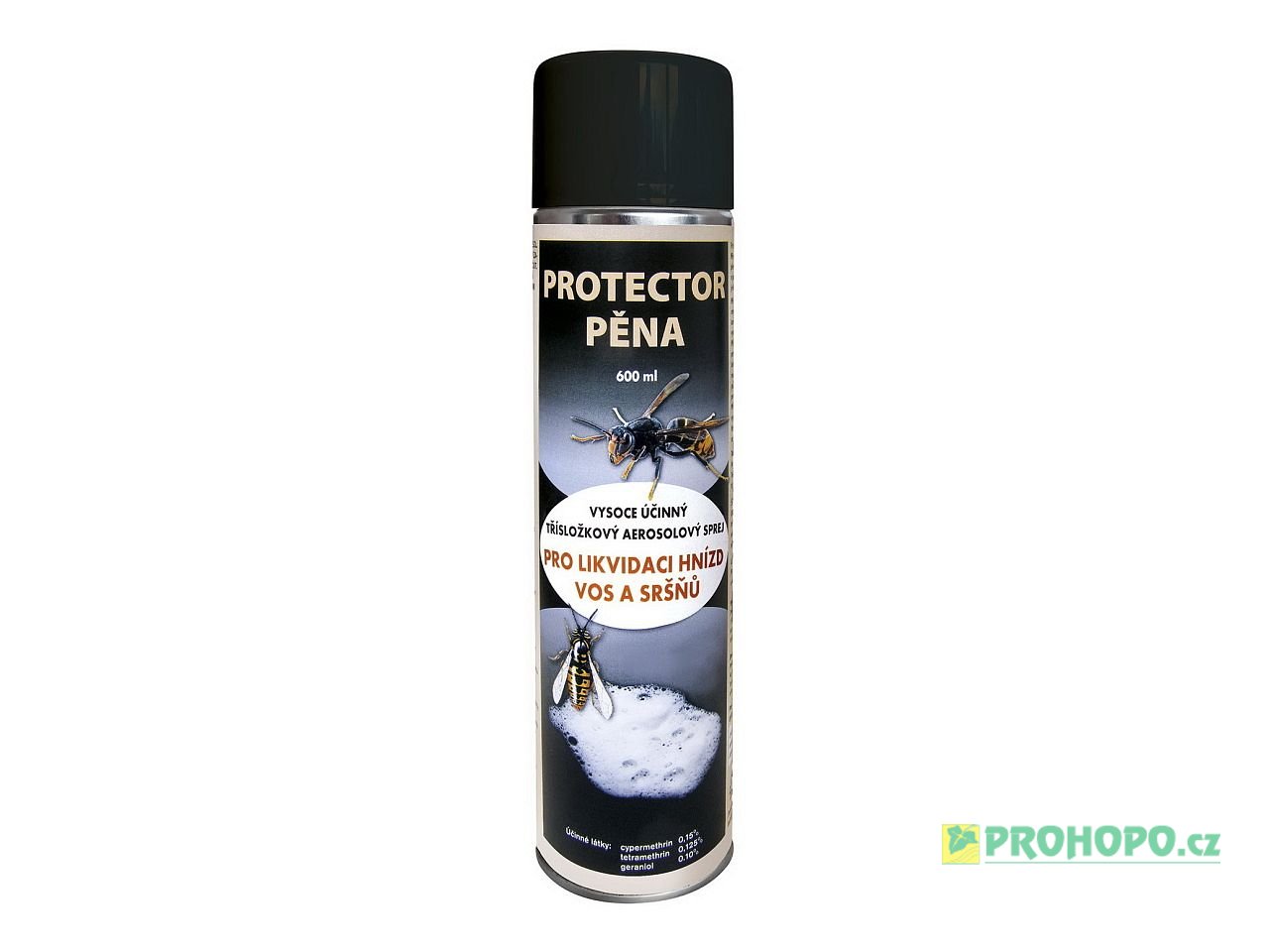 Protector pěna 600ml - přípravek pro likvidaci hnízd vos a sršnů s vysokou účinností