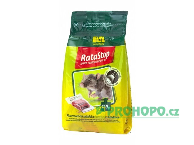 RataStop 10x15g - fluorescenční pastovitá deratizační nástraha do prostředí s nízkou teplotou