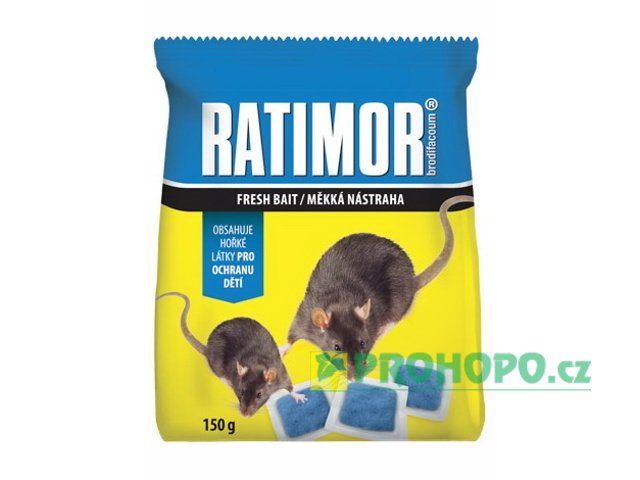 Ratimor měkká nástraha 150g - pastovitá deratizační nástraha do prostředí s nízkou teplotou