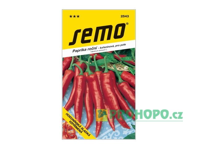 SEMO Paprika kořeninová Hodonínská sladká vzpřímená na pole