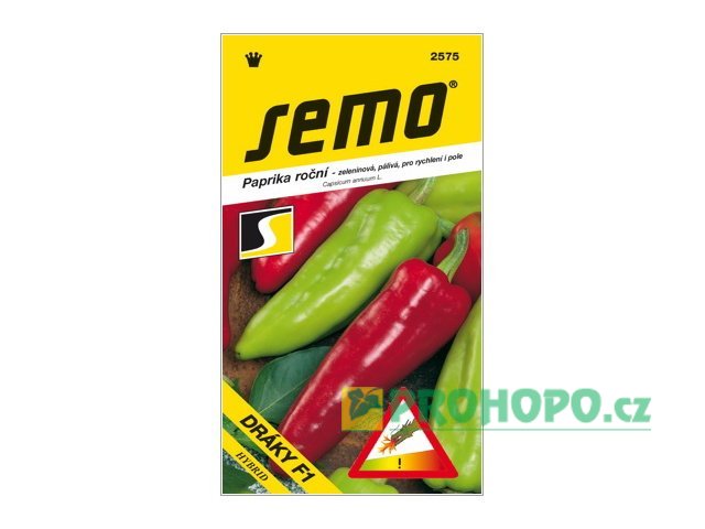 SEMO Paprika zeleninová Dráky F1 pálivá k rychlení i na pole
