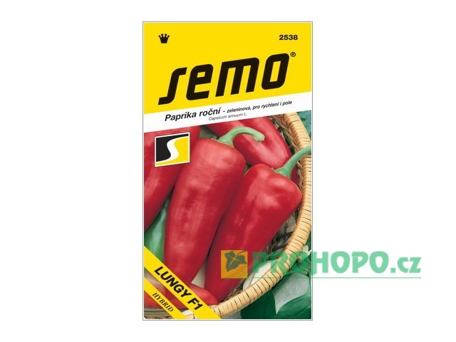 SEMO Paprika zeleninová Lungy F1 sladká k rychlení i na pole