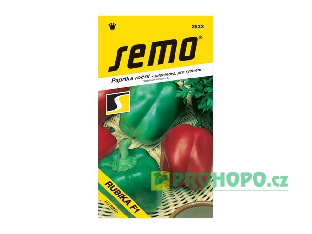 SEMO Paprika zeleninová Rubika F1 sladká k rychlení
