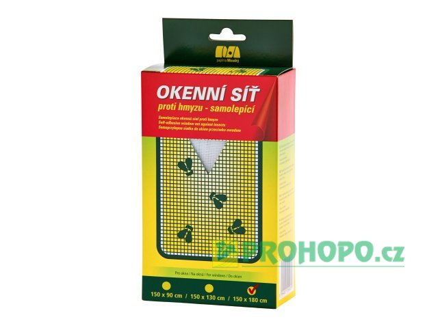Síť okenní proti hmyzu 150x180cm samolepící bílá - účinná ochrana před komáry a mouchami