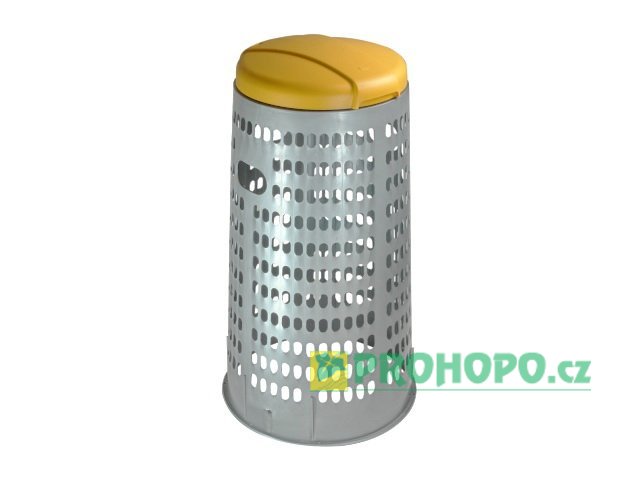 Stojan na odpadkové pytle 110l TATA ECO s víkem žlutým