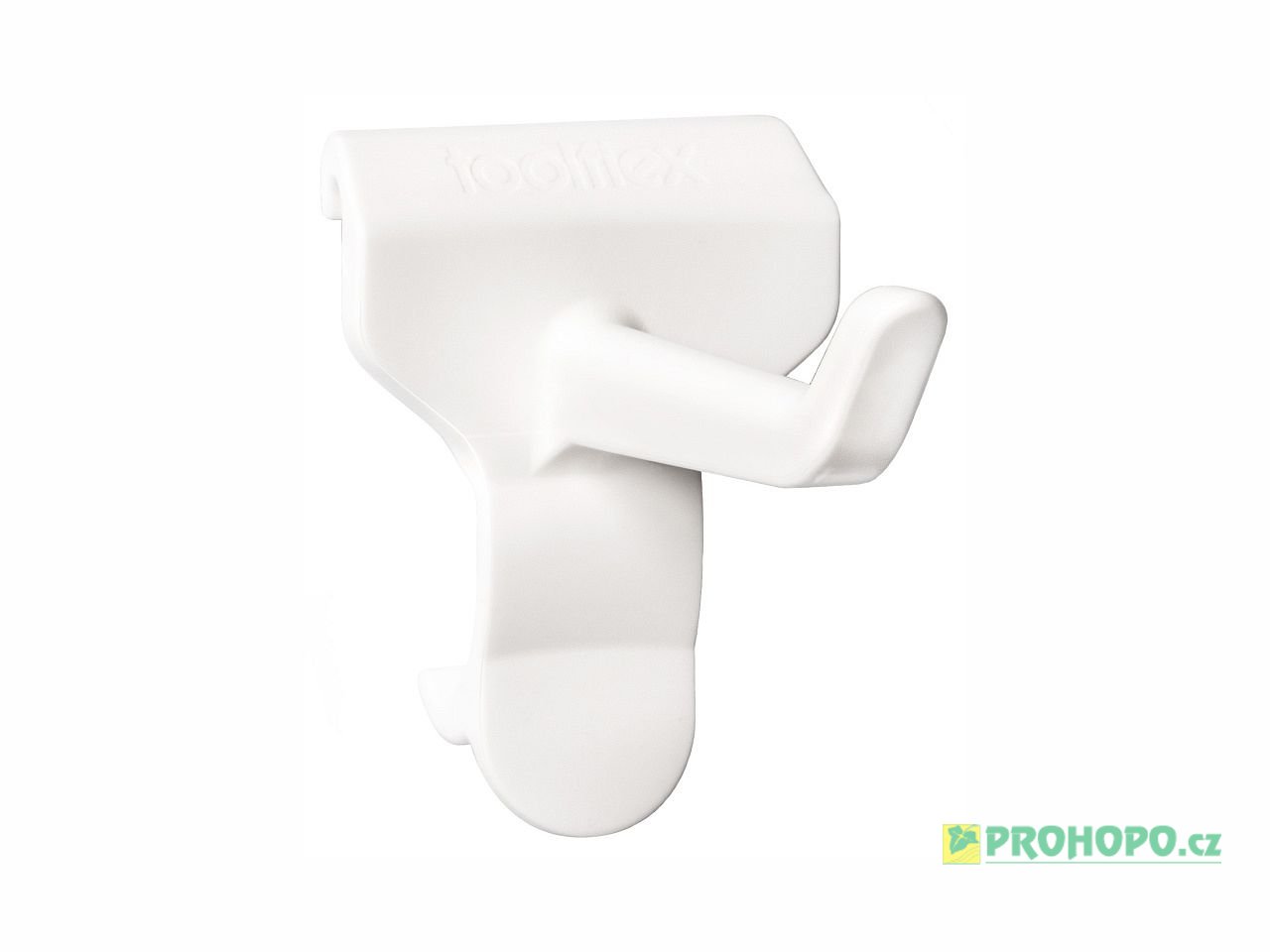 Toolflex One Háček P01H-3 bílý do lišty - pro přehledné a bezpečné pověšení nářadí