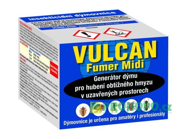 Vulcan Fumer Midi 4x11g - insekticidní dýmovnice pro hubení obtížného hmyzu